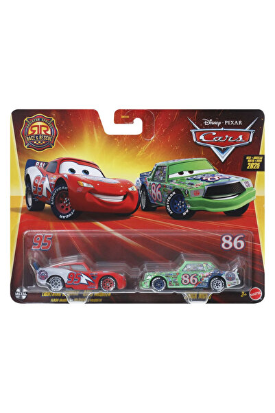 mattel CARS3 SET OF 2 METAL CARS LIGHTNING MCQUEEN AND CHICK HICKS
