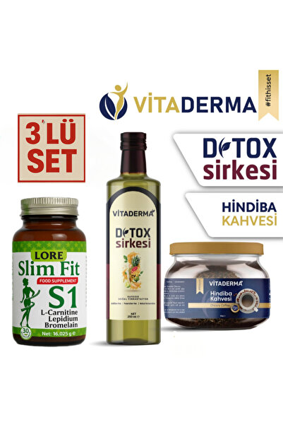 LoreLife LORE SLİMFİT 30KP & HİNDİBA KAHVE & DETOX SUYU 3.LÜ SET