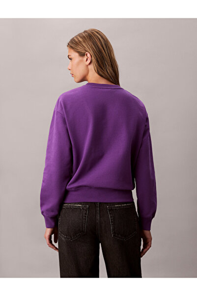Calvin Klein Relaxed Monogram Fleece Sweatshirt