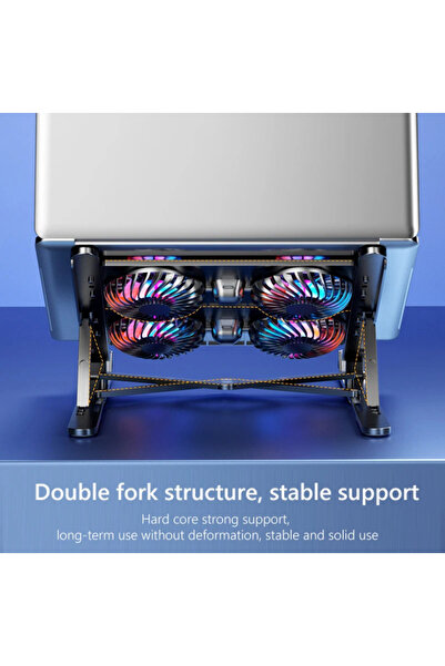 Generic Gaming Laptop Cooling Pad – 4 Fans High-Speed USB Cooler | Adjustable Stand & Ergonomic Design