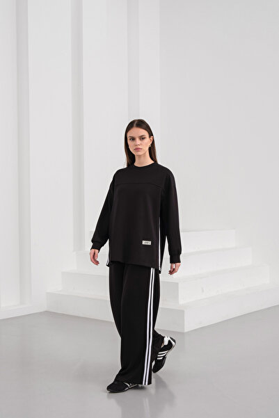 BLUE DAY'S Women's Modal Scuba Suit with Side Stripes