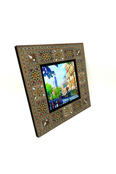 Sadrazam Tablă din lemn MDF Çemberlitaş cu imprimeu 20cm x 20cm |   KRT-52