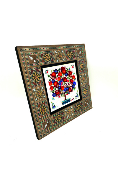 Sadrazam Pictură Levant din lemn MDF din lemn de rodie cu imprimeu 20cm x 20cm |   KRG-147