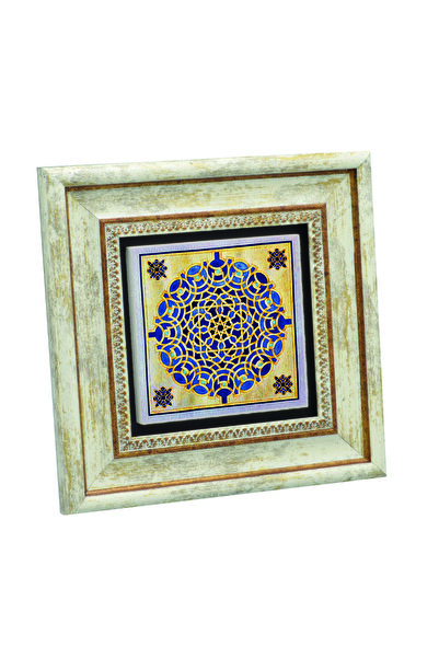 Sadrazam Model geometric cu imprimeu Tabla de piatra naturala 20cm x 20cm |   KD-22