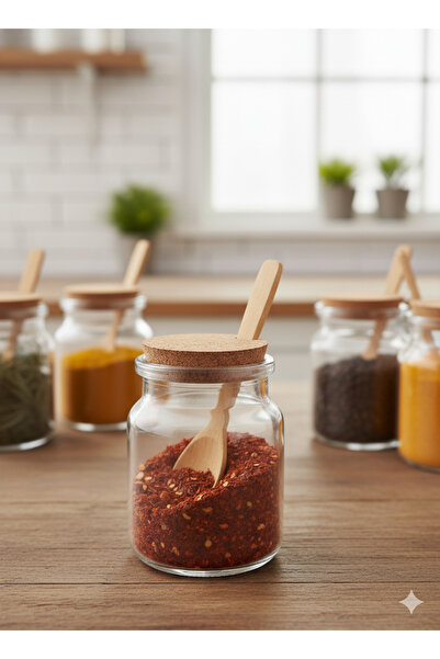 EUROLUXE 1 ADET Doğal Ahşap Çay Kaşığı| Tatlı, Baharat ve Kahve Servis Kaşığı