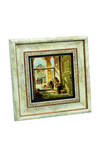 Sadrazam Pictură cu poarta Moscheei Marei Emevi cu imprimeu Pictură cu piatră...