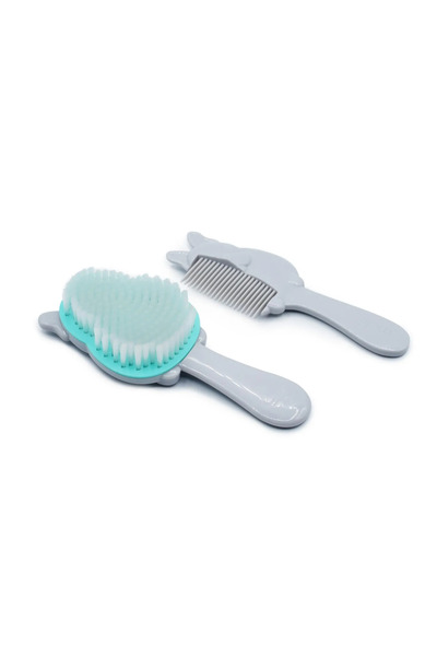 Melii Set Baby Brush and Comb - Bulldog Model (2 pieces)