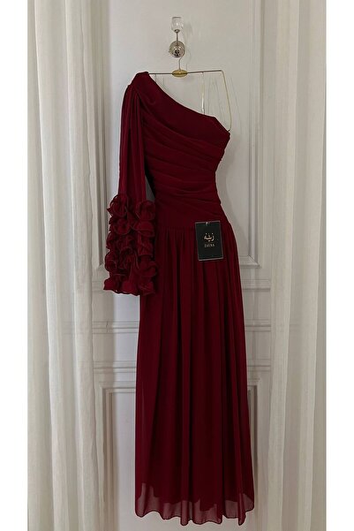 ZAYNAFashion Red dress, chiffon fabric