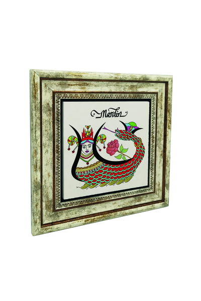 Sadrazam Tablou din piatră naturală imprimată Mardin Şahmeran 25cm x 25cm |   1G-Ş1M