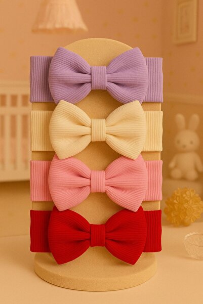 Pico Baby مجموعة من 4 قطع من باندانا على شكل فيونكة للفتيات الصغيرات والأطفال...