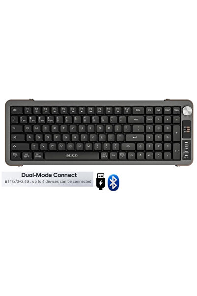 ATAsoft ELEKTRONİK Since 2021 Sessiz Ofis Klavye Bluetooth/2.4g Kablosuz Klav...