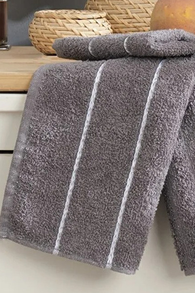 HRN Textile Sophia Cotton 6-Piece 30X50 cm Hand and Face Towel Set - Kitchen Towel Set