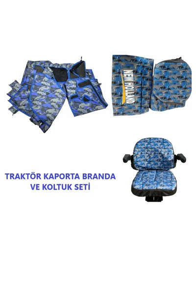 TarımGaraj New Holland T 4.100 Tarla Tipi Traktör Kılıfı Branda Kaporta Kılıf...