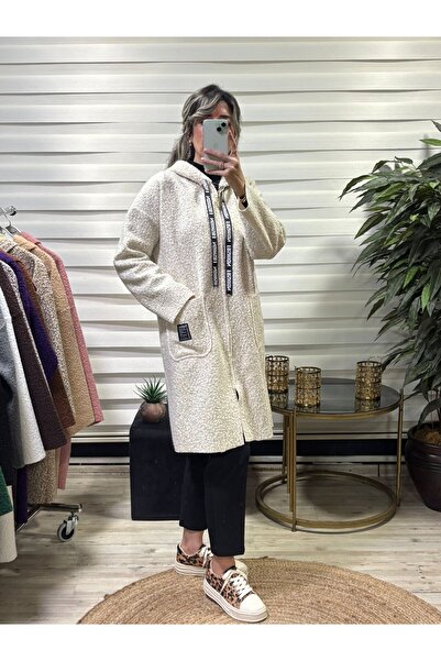 Butik Tuğbam Hooded Plush (Teddy) Coat