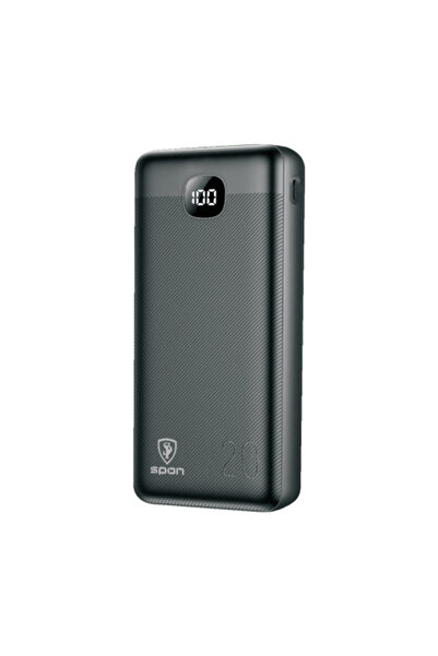 Spon بنك طاقة بسعة 20,000 مللي أمبير/ساعة مع منفذين من النوع C وشحن سريع