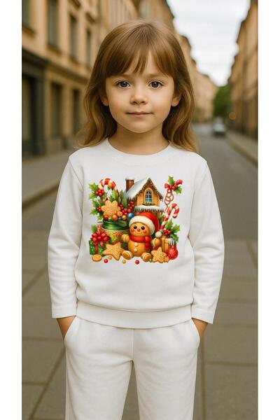 playwear Παιδικό Φούτερ Σετ EV με στάμπα για κορίτσια και αγόρια, με λαιμόκοψ...