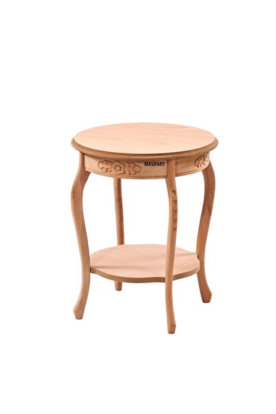 Masifart Marinel Yuvarlak Oymalı Saksılık Cilasız Ham