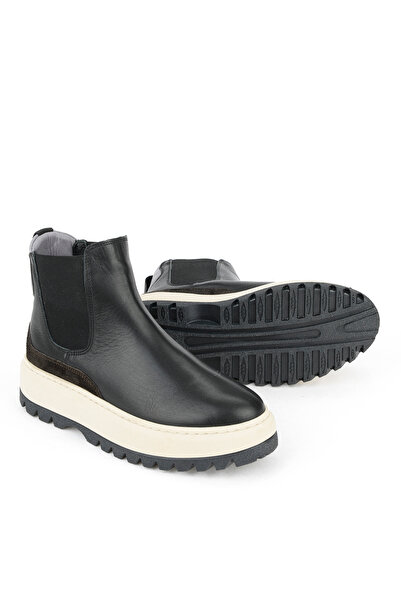 Ziya , Γυναικείες Μπότες Γνήσιο Δερμάτινο 1531020Z19402 Μαύρο