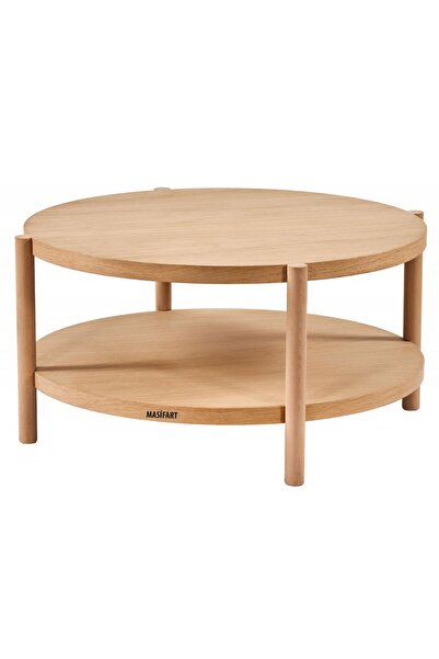 Masifart Scapula Abelya Meşe Orta Sehpa Cilasız Ham