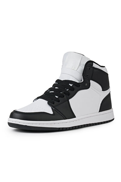 MODINI Women's leather boots, black/white