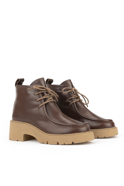 Ziya , Women's Genuine Leather Boots 1531030Z2590 Brown