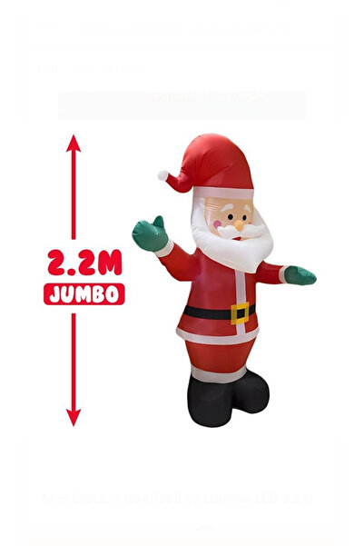 OEM Inflatable Santa Claus with LED Light 2.2 m