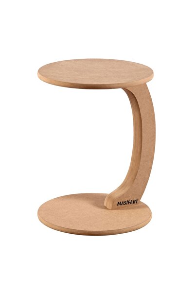 Masifart Crus Mdf Yuvarlak C Servis Cilasız Ham