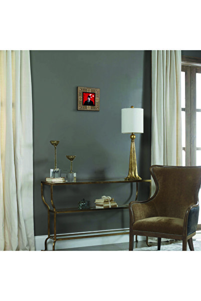 Sadrazam Talat Pasha Printed Wooden Mdf Levant Table 20cm X 20cm |   1G-Talat1