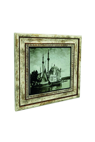 Sadrazam Ortaköy Mosque (Photograph, 1920S) Printed Natural Stone Painting 25cm X 25cm |   Krt-37