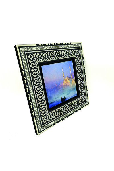 Sadrazam Peisajul Tophane din Istanbul (1884, AivazovskI) Ba cu imprimeu pictură pe lemn MDF A.Sdf 20cm x 20cm |   1G-Tphne1