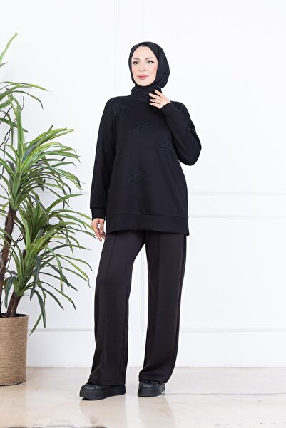 Mymood TUNICĂ MODAL CU BRODATURI DE MARGELE