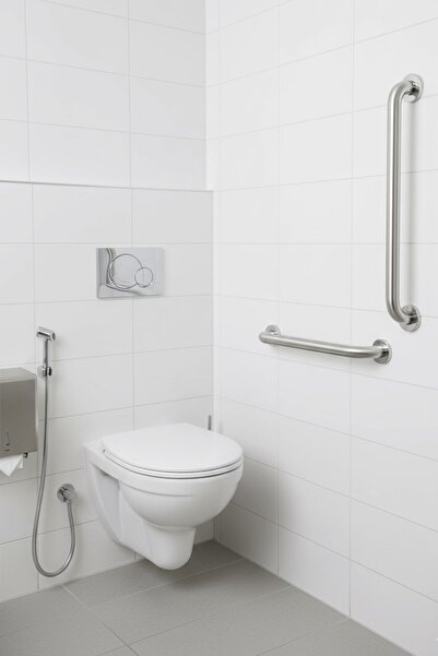 Sas Haus Yaşlı ve Engelli Tutunma Barı – Krom Kaplama 30 cm, Küvet ve Duş Tut...