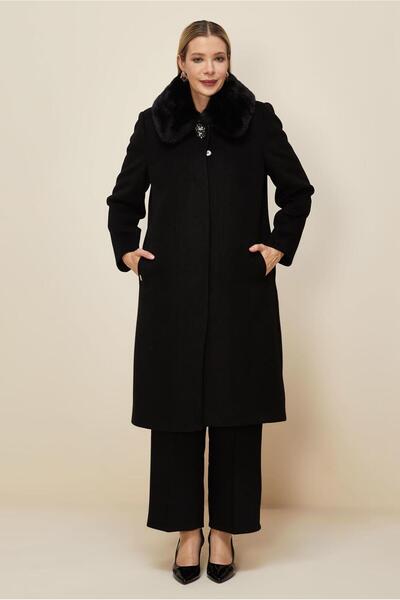 Alvina Fur Detailled Coat 90627