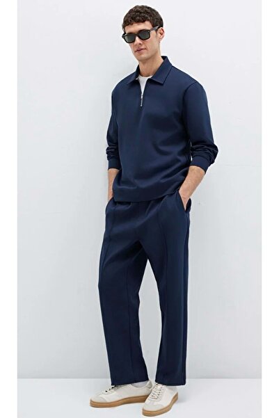 Mavi 0S10382-80872 Half Zipper Sweatshirt Dark Blue