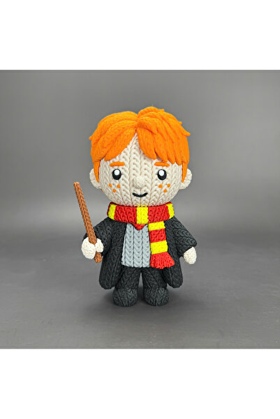 Fud3D تمثال رون ويزلي من سلسلة هاري بوتر بطول 21 سم مع رأس متحرك ومظهر محبوك