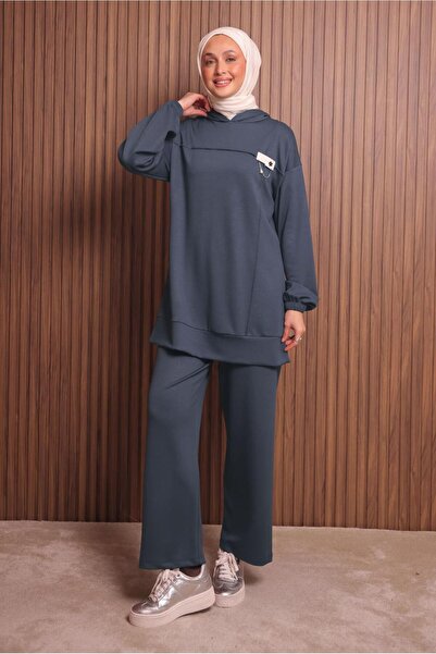 TRENDTESETTÜR Women's Gray (Anthracite) Ka Hooded Antholone Suit t 2017