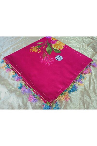 Cenk Ve Reyhan Handmade Needlework Writing, Scarf, Yemeni, Mevlit Shawl, 4 Sides Embroidered