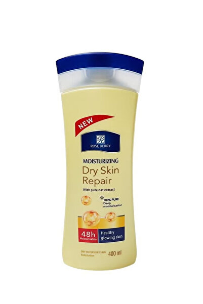 ROSE BERRYY لوشن مرطب لاصلاح البشرة الجافة بخلاصة الشوفان النقي 400مل 400ملليلتر