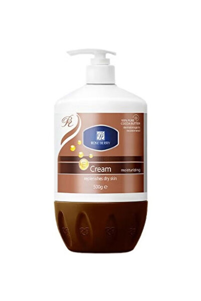 ROSE BERRYY كريم مرطب ومغذي للبشرة الجافة بزبدة الكاكاو 500 مل