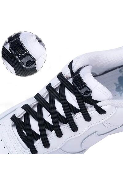 DESİGN TakBırak Yeni Nesil Kilitli Elastik Ayakkabı Bağcığı, Tak Bırak Akıllı Lastik Bağcık 1 Çift