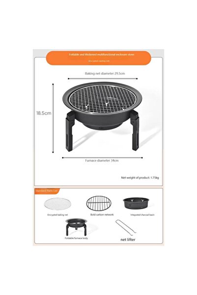 Tradeo Sphere Portable BBQ Grill – Compact 360° Outdoor Grill for Camping & Travel