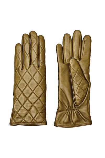 OEM Berta Women's Lined Winter Gloves, Nappa Leather, Cashmere Lining, Olive, Size 7