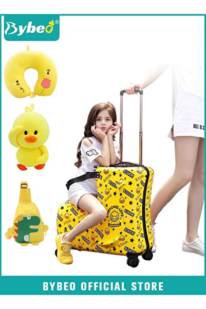 HIPOP مجموعة حقائب سفر للأطفال مكونة من 4 قطع، حقيبة سفر للأطفال مقاس 22 بوصة...