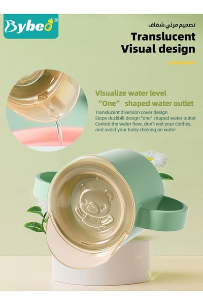 BYBEO 2PCS Baby Sippy Cup with Straw, Silicone Straw Cup + Trainer Cup with Deflector Cap for Boys Girls,