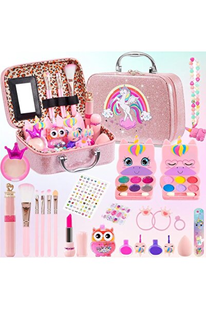 Beauenty Kids Makeup Kit for Girl, 23PCS Washable Real Make Up Set for Girls ...