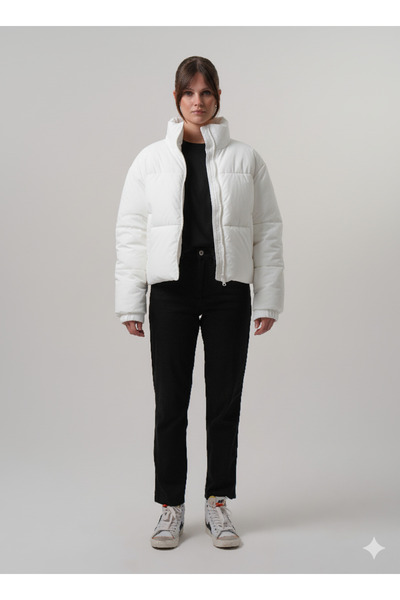 PIQUE Women's Coat Puffer Women's Crop Coat