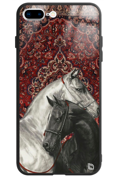 WANNA PROTECT iPhone 8 Plus Camera Protected Persian Carpet Patterned B Print...