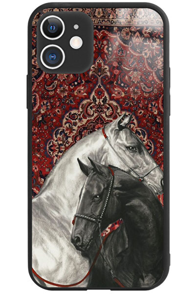 WANNA PROTECT iPhone 11 Camera Protected Iranian Carpet Patterned B Printed Glossy Phone Case