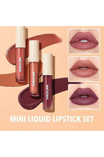 Shiglam Shiglam Feel Real Matte Allure Mini Liquid Lipstick Set