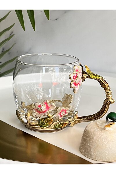 ROSSEV Flora Şefali Floral Glass Mug